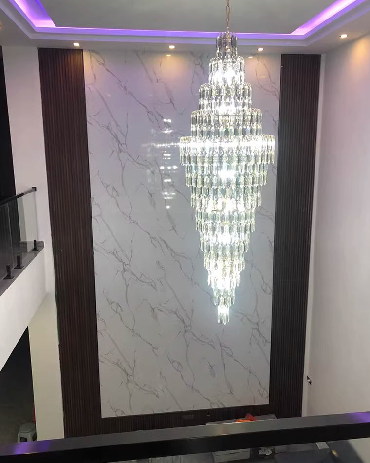 WOMO Tiered Tapers Crystal Chandelier-WM2382