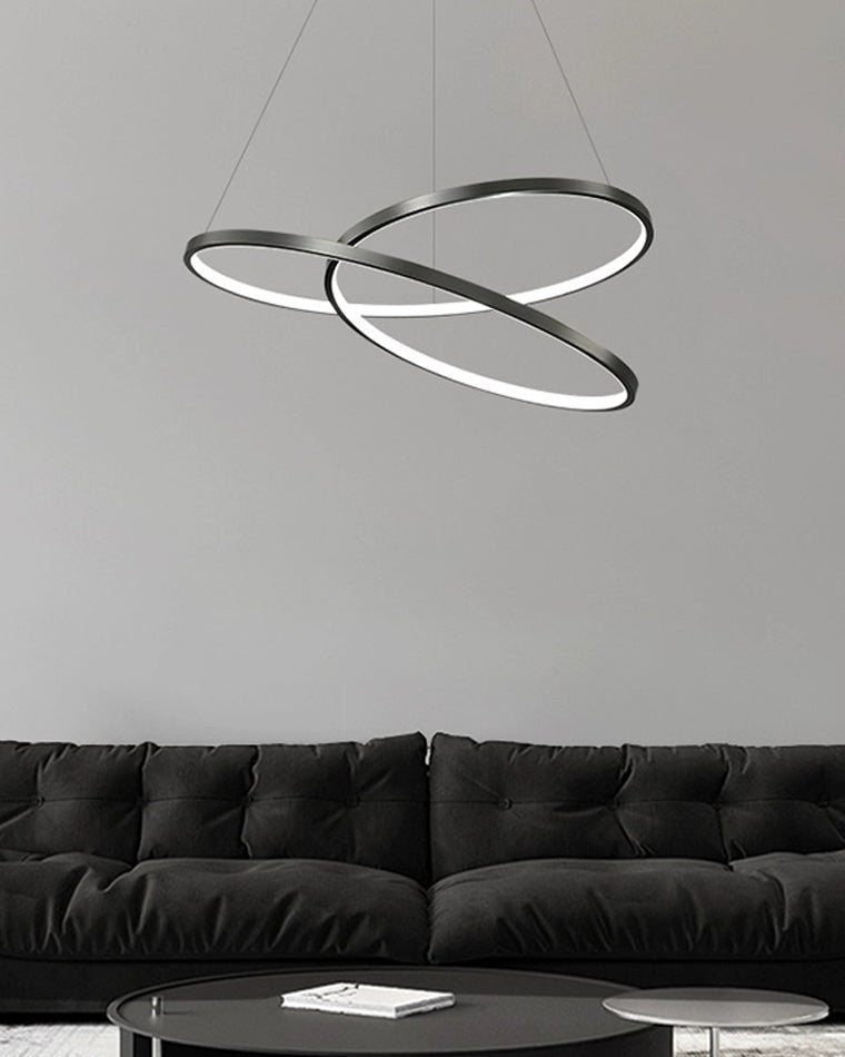 WOMO Brass Swirl Led Pendant Light-WM2354
