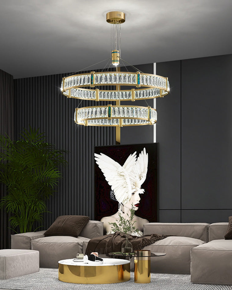 WOMO Round Glass Chandelier-WM2337