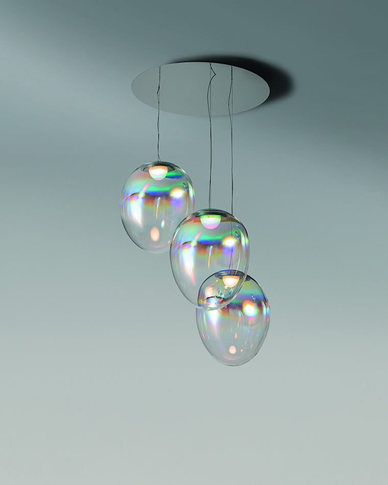 WOMO Iridescent Glass Bubble Pendant Light-WM2502