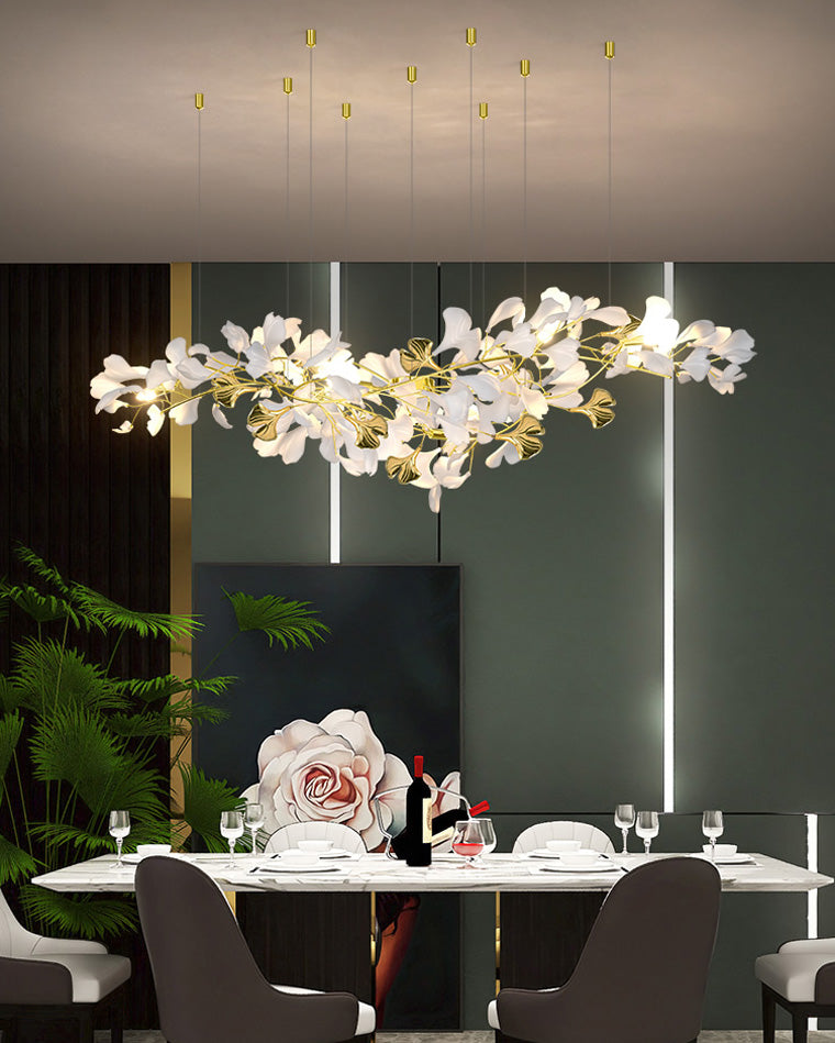 WOMO Gingko Large Long Chandelier-WM2426