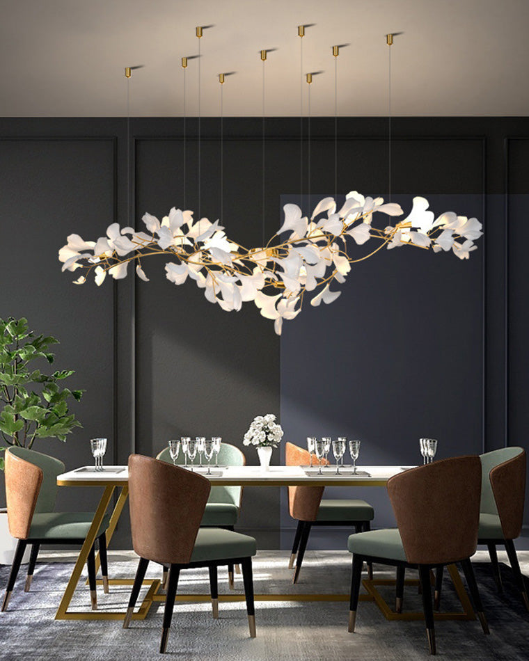 WOMO Gingko Large Long Chandelier-WM2426