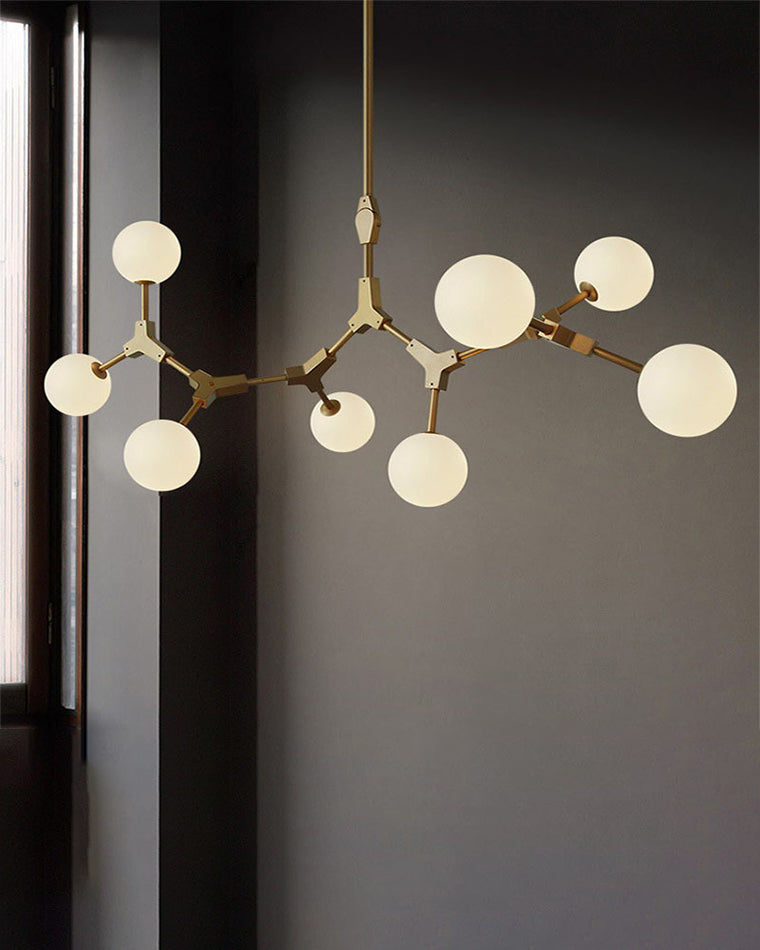WOMO Branching Bubble Frosted Glass Chandelier-WM2514