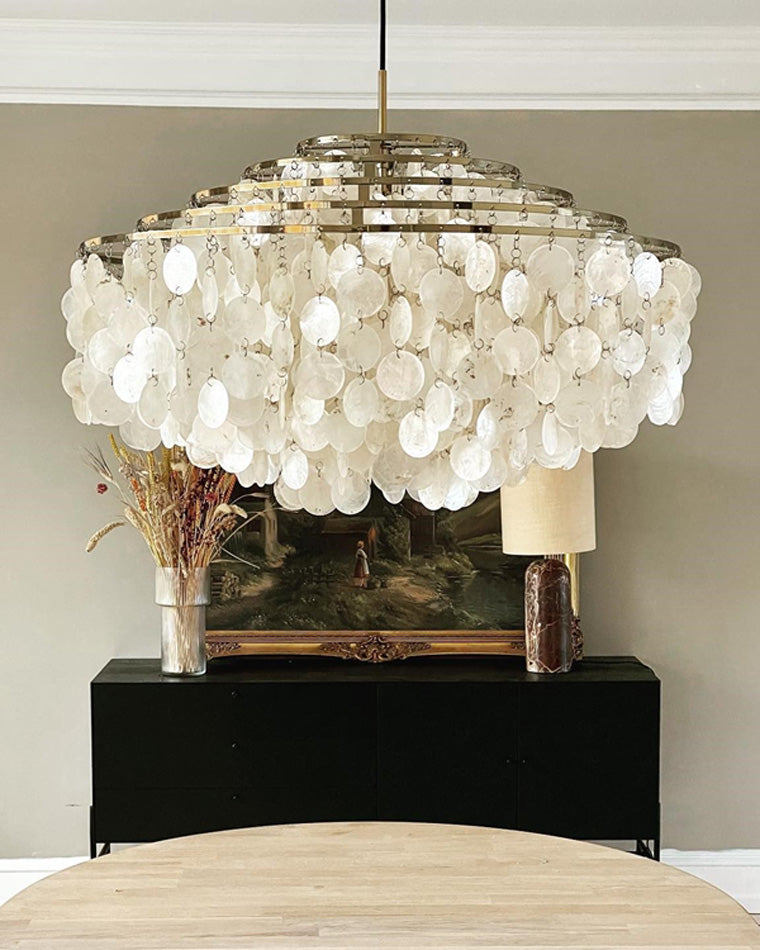 WOMO Mother of Pearl Chandelier-WM2346