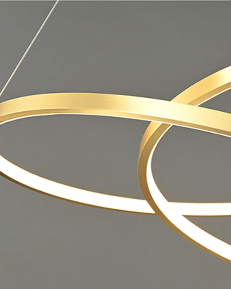 WOMO Brass Swirl Led Pendant Light-WM2354