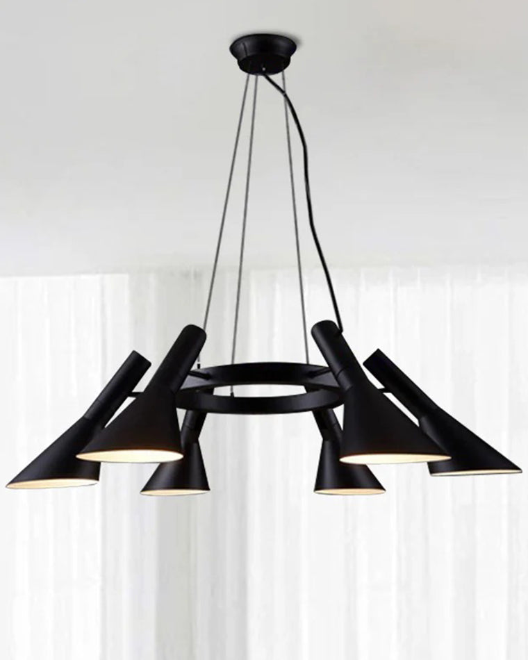 WOMO Adjustable 6 Light Cone Chandelier-WM2510