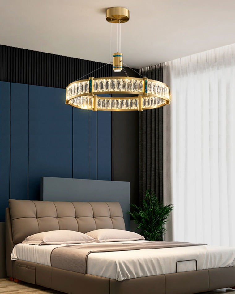 WOMO Round Glass Chandelier-WM2337