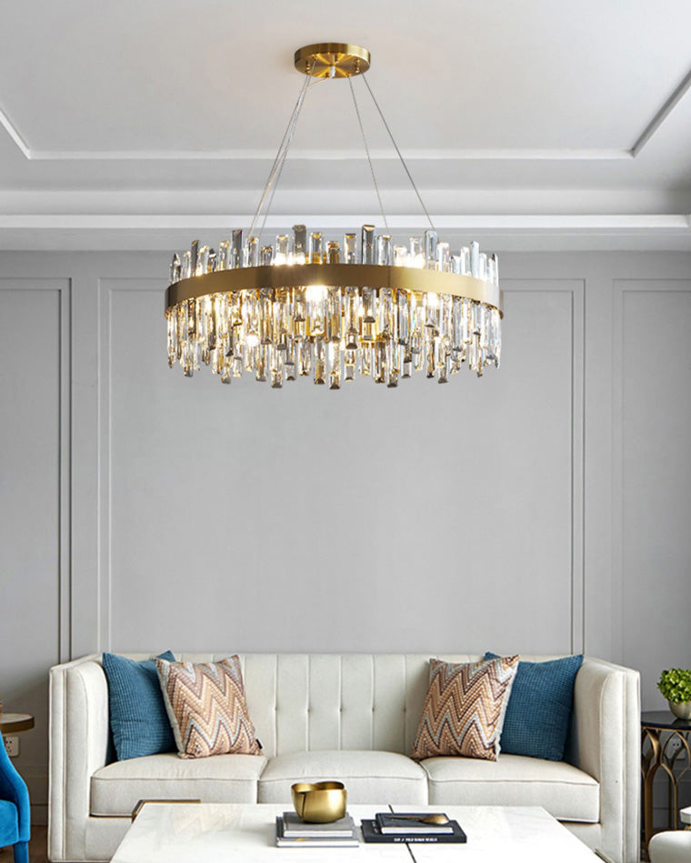 WOMO Round Crystal Chandelier-WM2487