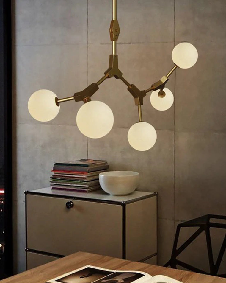 WOMO Branching Bubble Frosted Glass Chandelier-WM2514