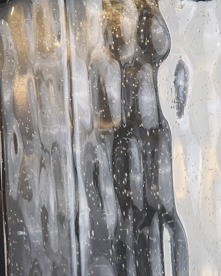 WOMO Seeded Glass Outdoor Wall Light-WM9160