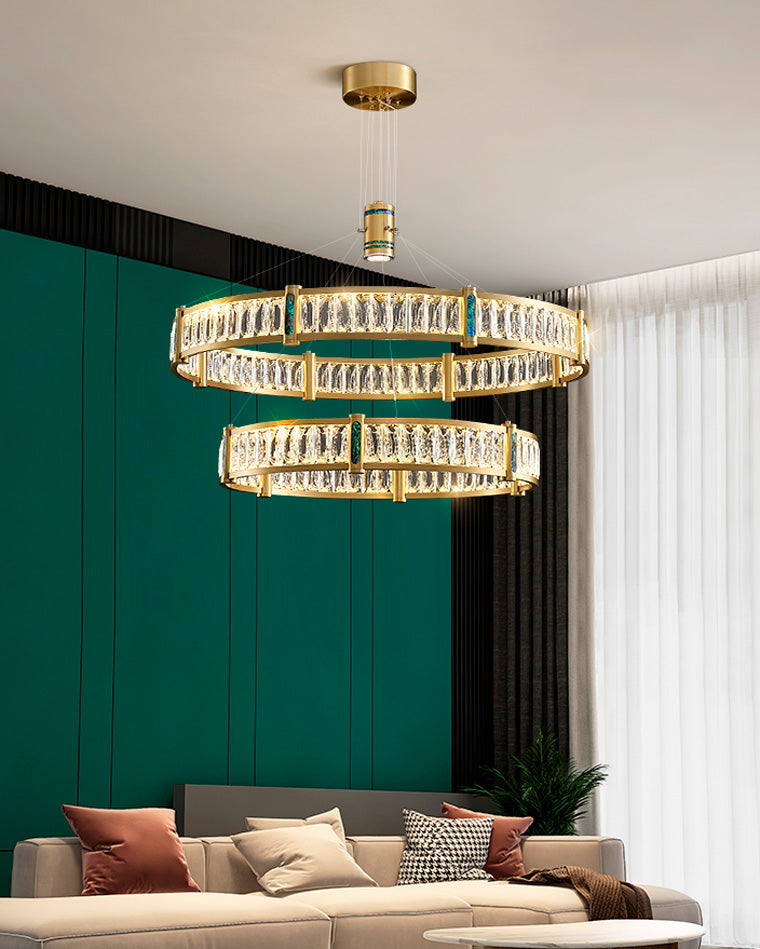 WOMO Round Glass Chandelier-WM2337