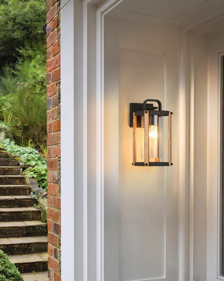 WOMO Rustic Outdoor Wall Lantern-WM9147