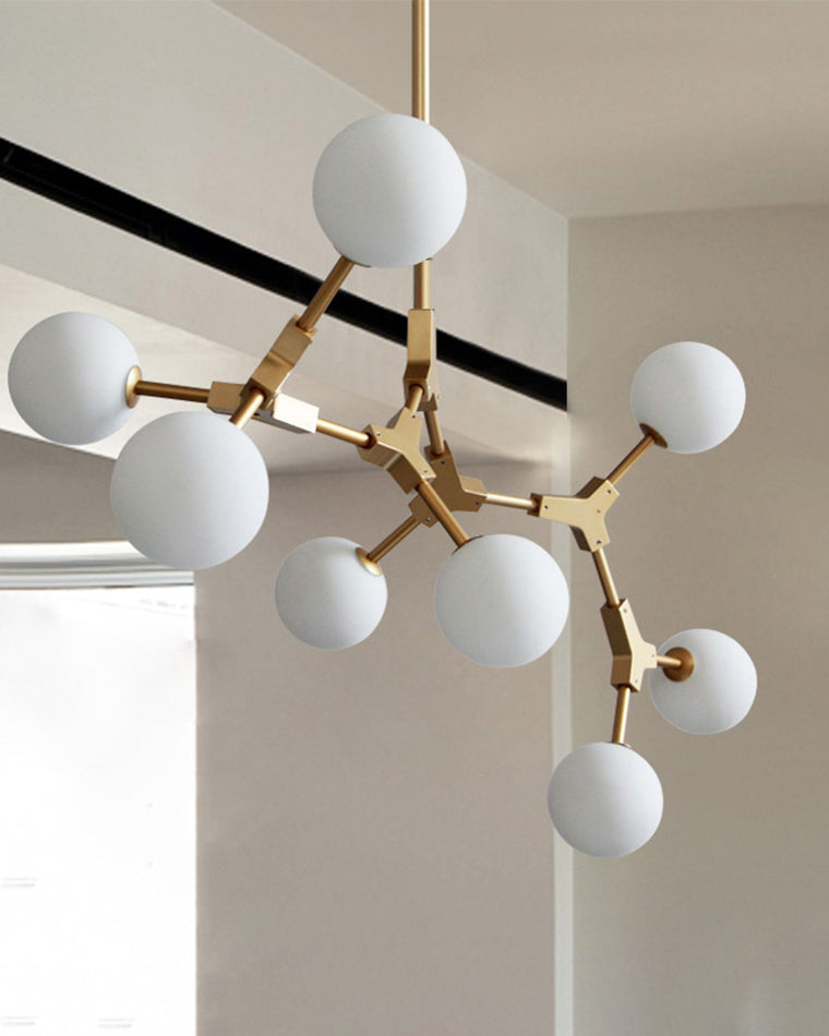 WOMO Branching Bubble Frosted Glass Chandelier-WM2514