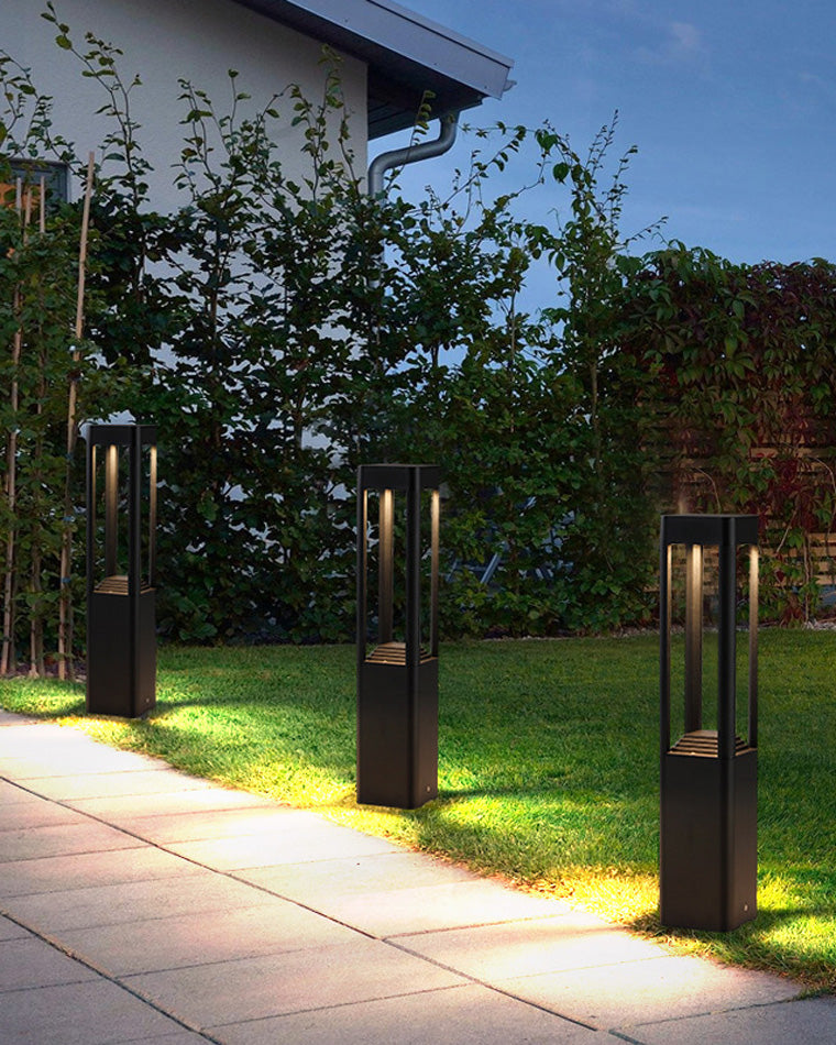 WOMO Square Solar Bollard Light-WM9111