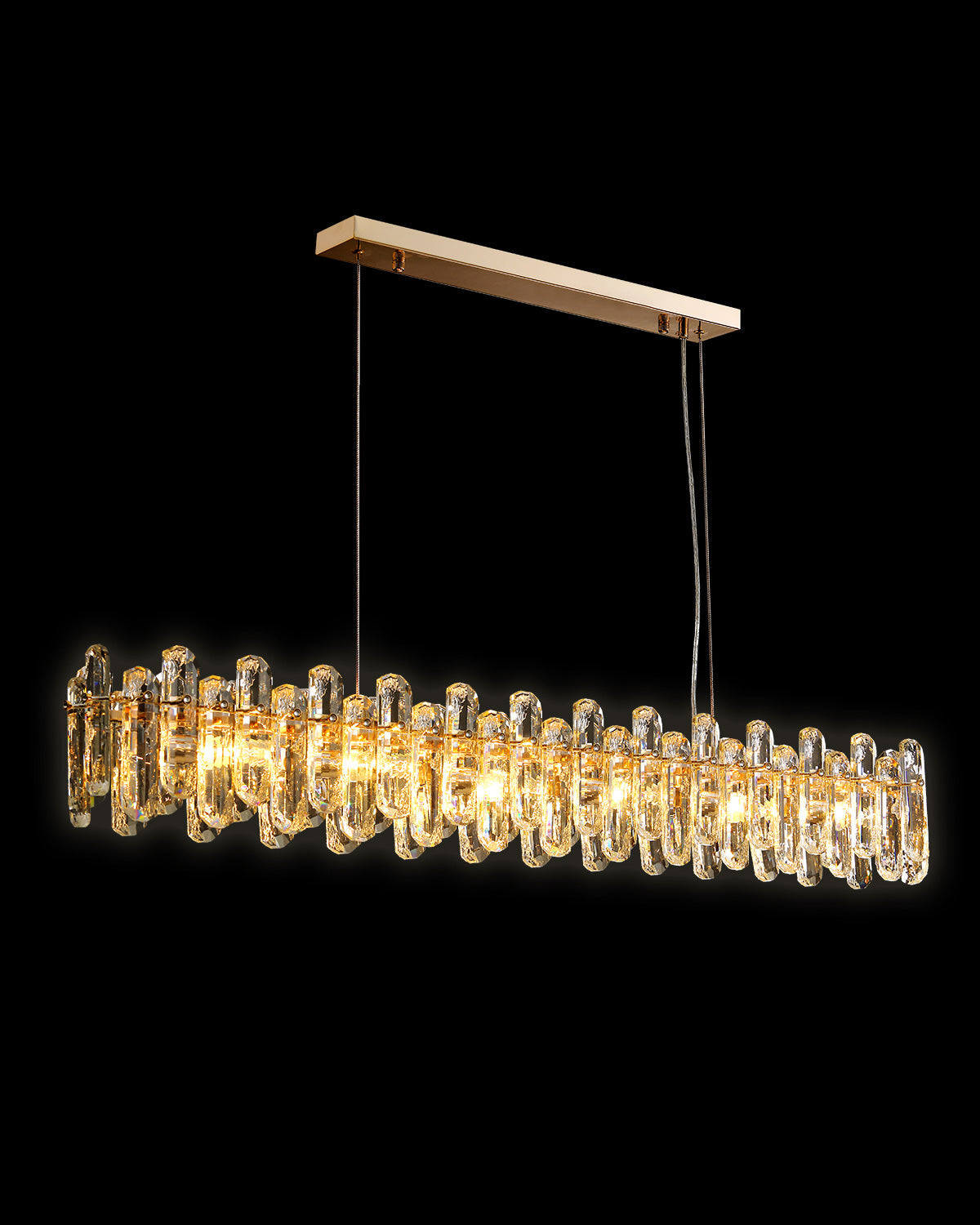 WOMO Crystal Round/Linear Chandelier-WM2406