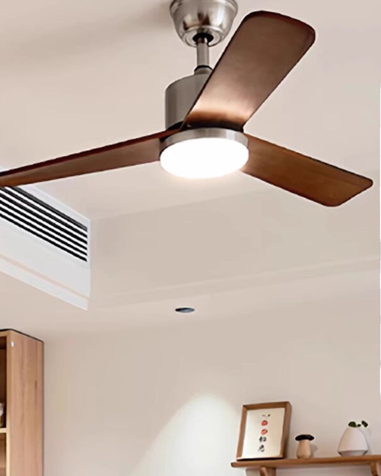 WOMO Mid Century Modern Ceiling Fan Lamp-WM5117