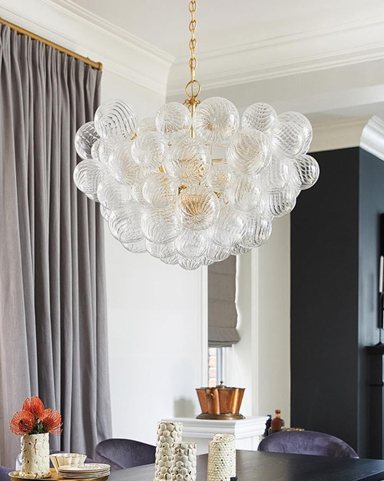 WOMO Textured Glass Bubble Chandelier-WM2180