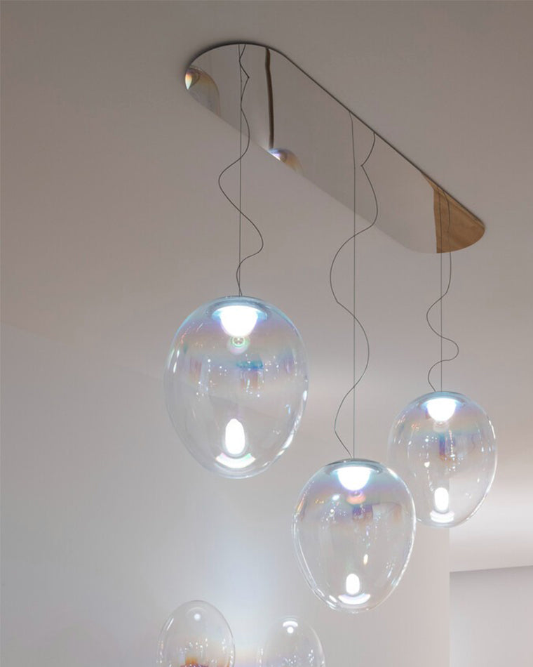 WOMO Iridescent Glass Bubble Pendant Light-WM2502