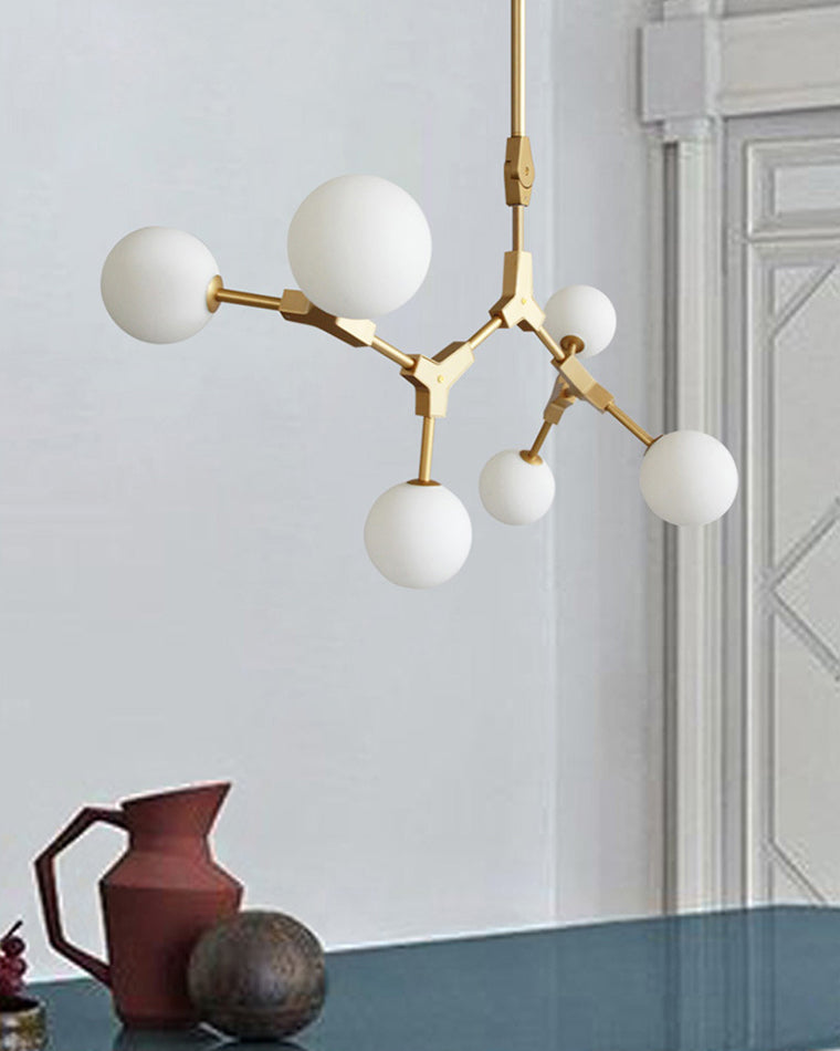WOMO Branching Bubble Frosted Glass Chandelier-WM2514