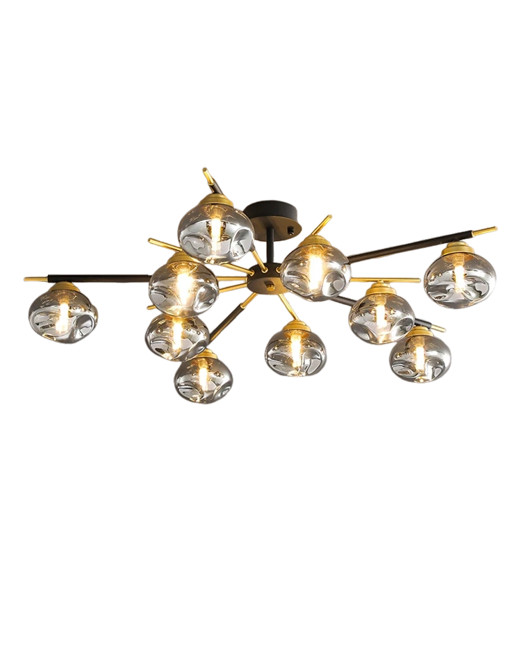 WOMO Blown Glass Flush Mount Chandelier-WM2261