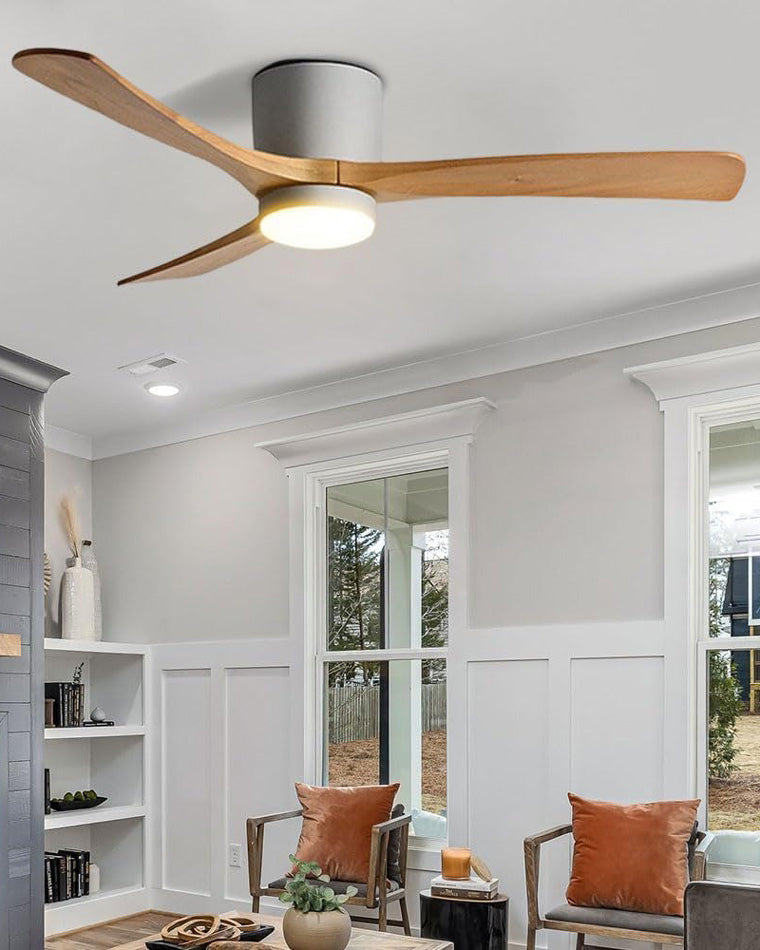 WOMO Large Low Profile Ceiling Fan Lamp-WM5051