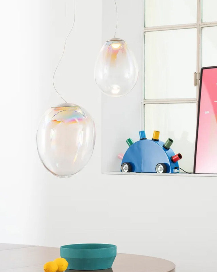 WOMO Iridescent Glass Bubble Pendant Light-WM2502
