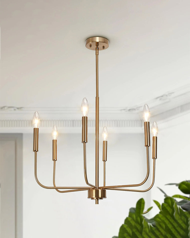 WOMO Gold Candlestick Chandelier-WM2509