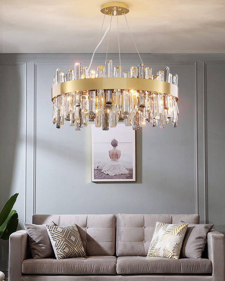 WOMO Round Crystal Chandelier-WM2487