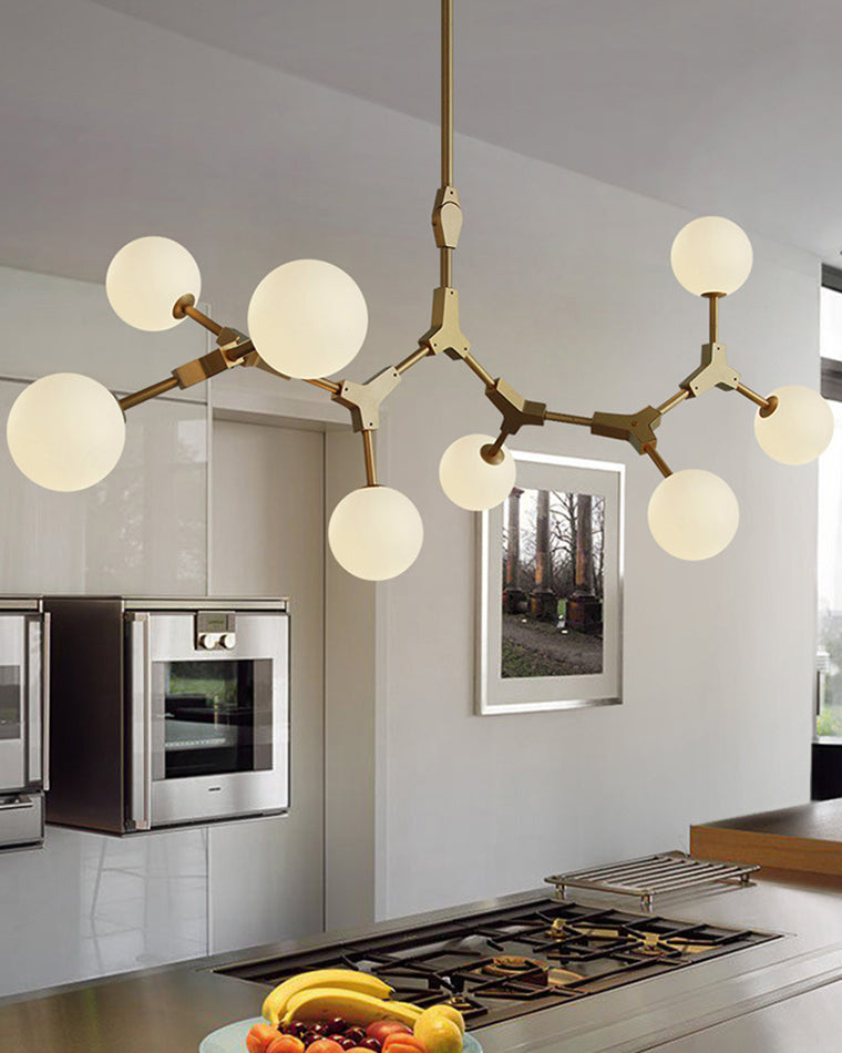 WOMO Branching Bubble Frosted Glass Chandelier-WM2514