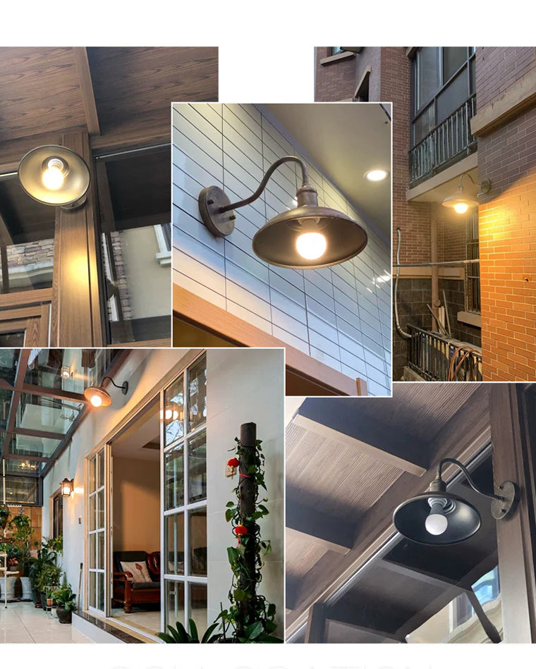 WOMO Gooseneck Barn Wall Lamp-WM9143