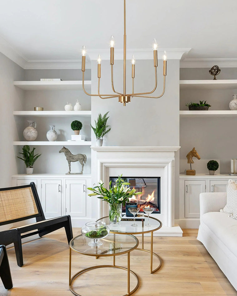 WOMO Gold Candlestick Chandelier-WM2509