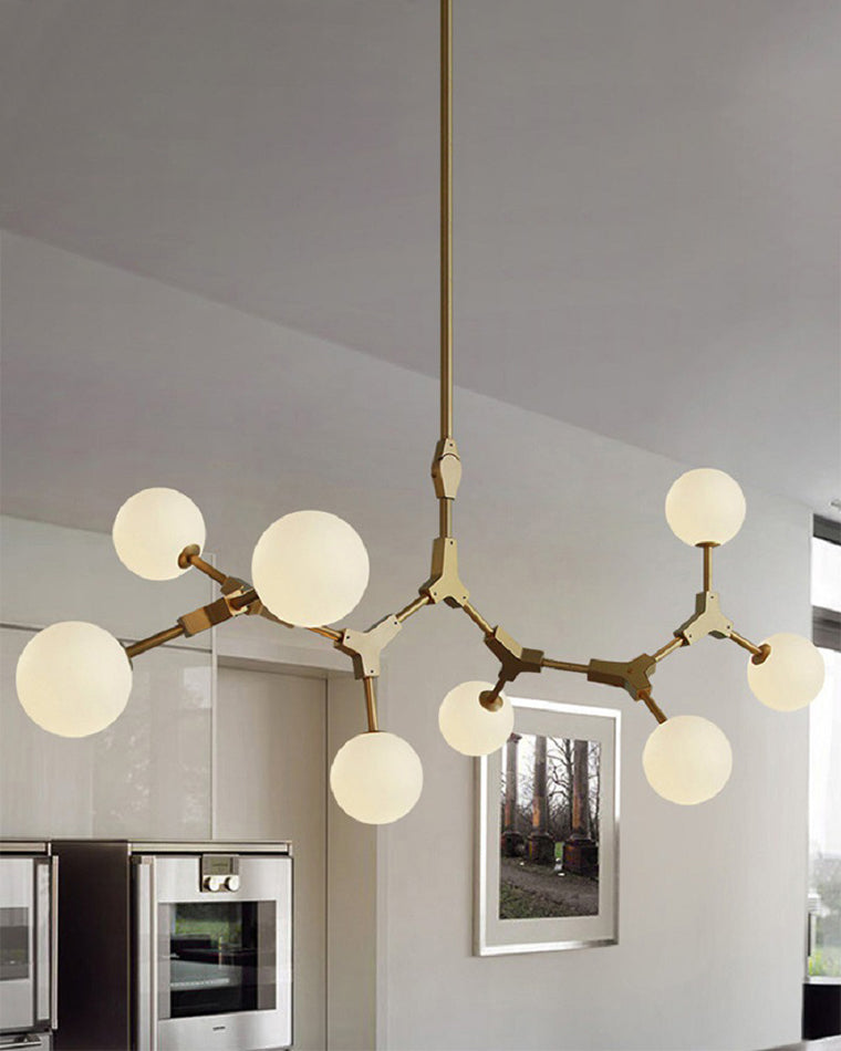 WOMO Branching Bubble Frosted Glass Chandelier-WM2514