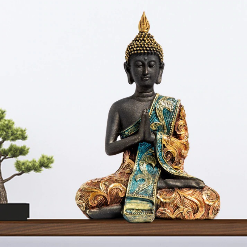HomeQuill‚Ñ¢ Handmade Buddha Figurine - Nordic Side - 