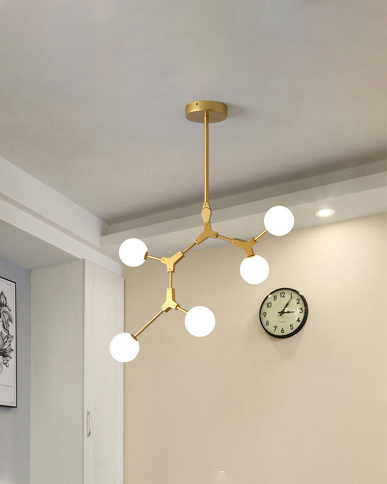 WOMO Branching Bubble Frosted Glass Chandelier-WM2514