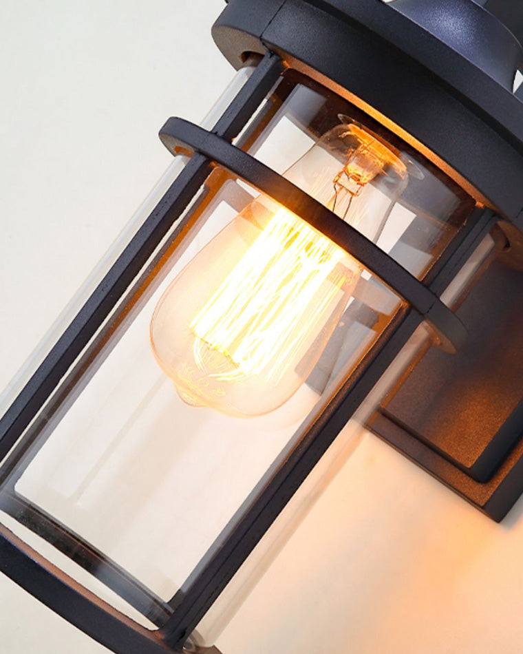 WOMO Cylinder Outdoor Wall Lantern-WM9155