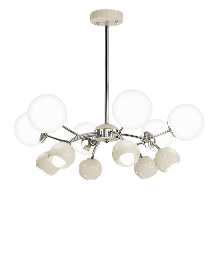 WOMO Space Age Glass Globe Chandelier-WM2290