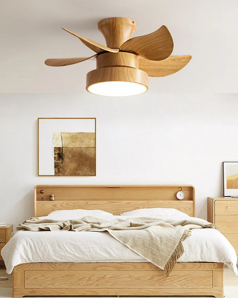 WOMO Small Low Profile Ceiling Fan Lamp-WM5095