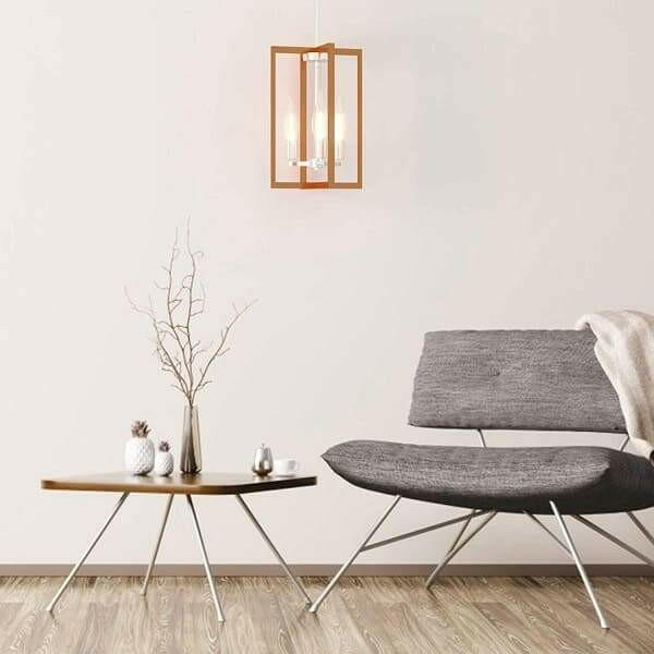 Lauren - Modern Industrial Hanging Pendant Lamp with Iron Square Lamp Shade