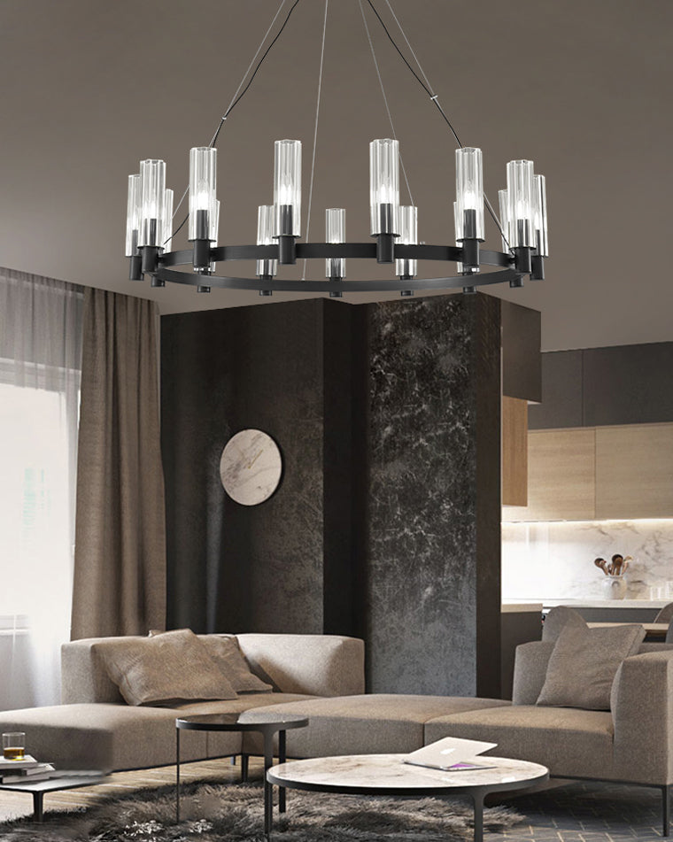 WOMO Pillar Candle Crystal Chandelier-WM2334