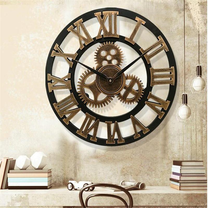 Fabrizio Distressed Farmhouse Wall Clock