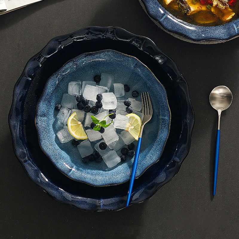 Hanover Handcrafted Wave Bowl for Table Setting