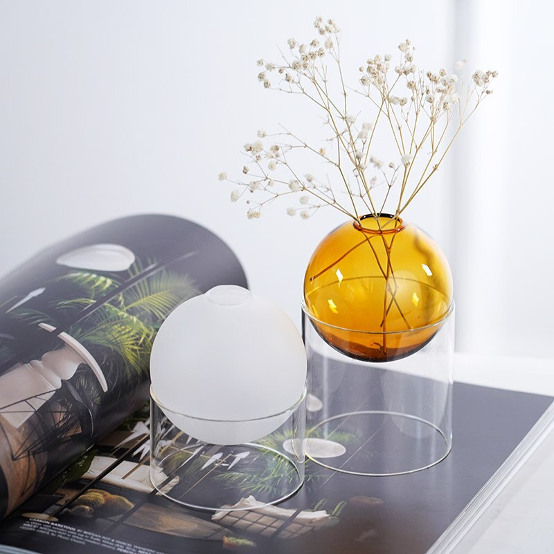 Mini Colorful Spherical Glass Vase