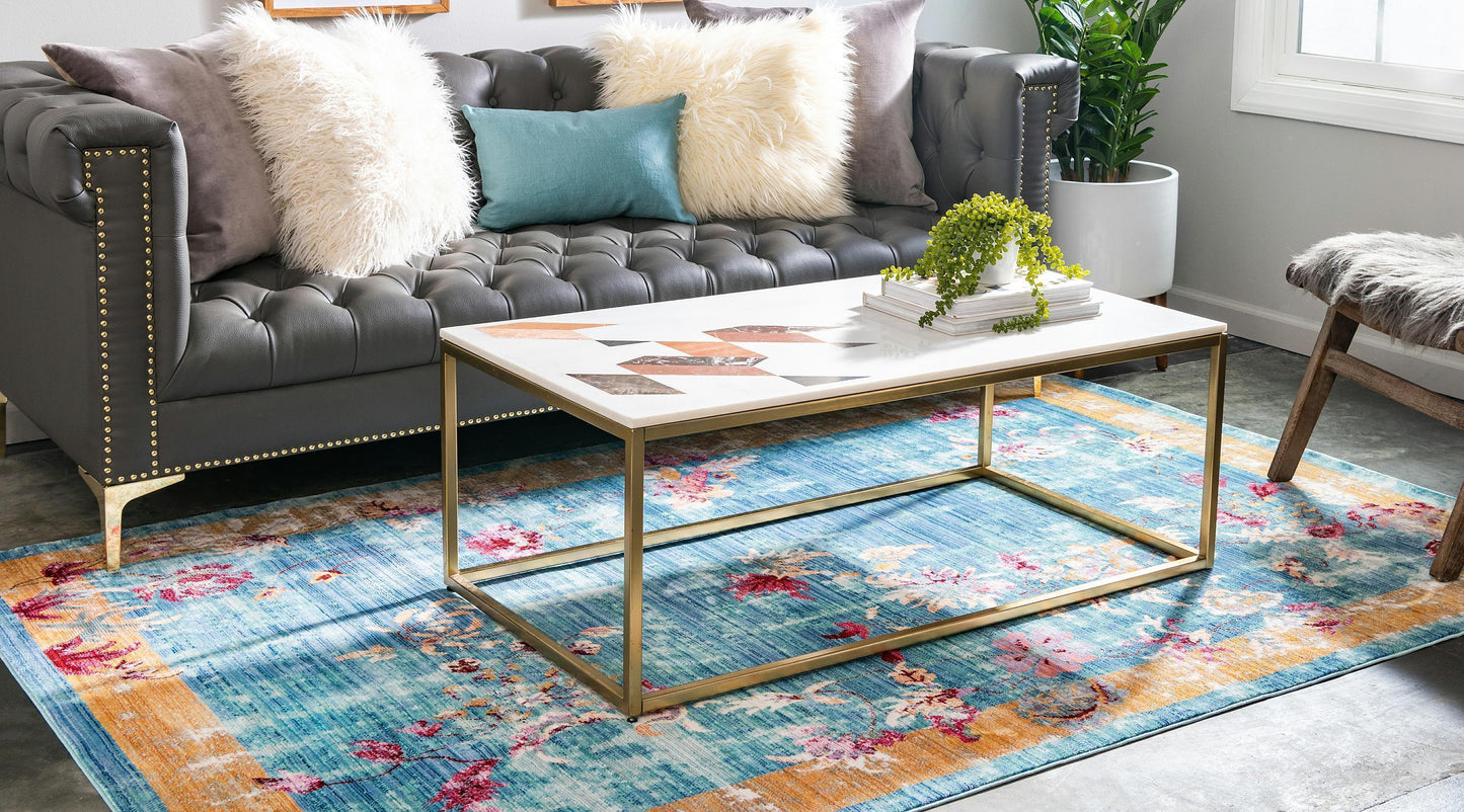 Johan - Vintage Floral Rug - Nordic Side - feed-cl0-over-80-dollars, unique-loom, us-only, us-ship