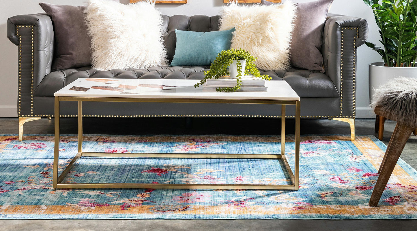 Johan - Vintage Floral Rug - Nordic Side - feed-cl0-over-80-dollars, unique-loom, us-only, us-ship