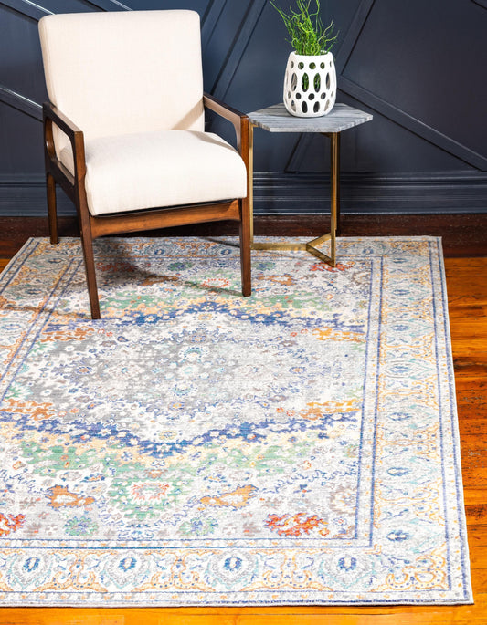 Turner - Gray & Blue Area Rug - Nordic Side - feed-cl0-over-80-dollars, unique-loom, us-only, us-ship