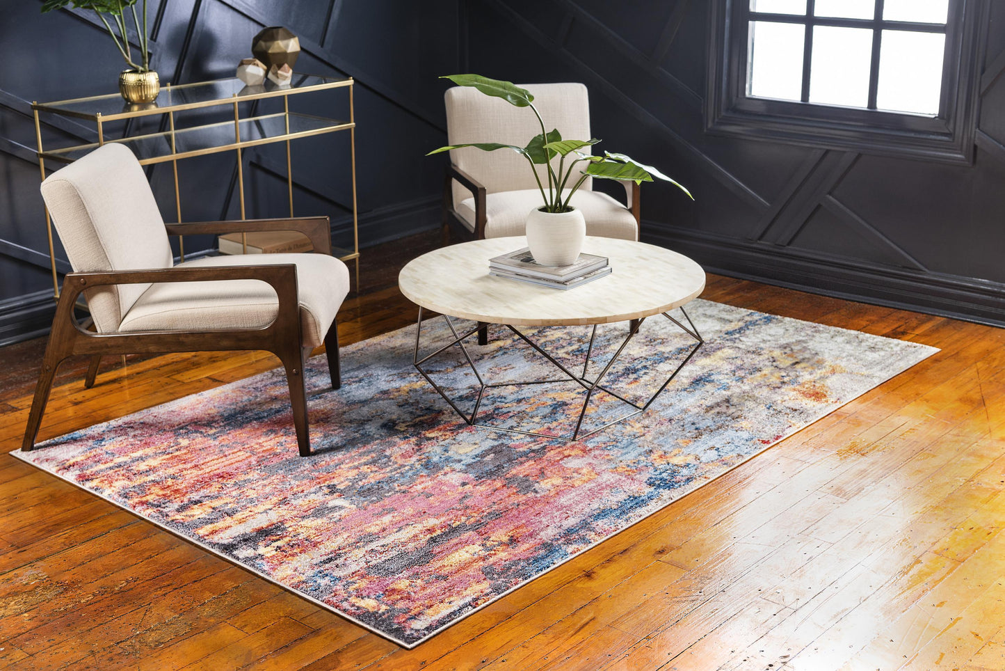 Brice - Modern Color Rug - Nordic Side - abstract-rug, area-rug, door-mat, feed-cl0-over-80-dollars, geometric-rug, hallway-runner, large-rug, modern, modern-rug, round-rug, unique-loom, us-o