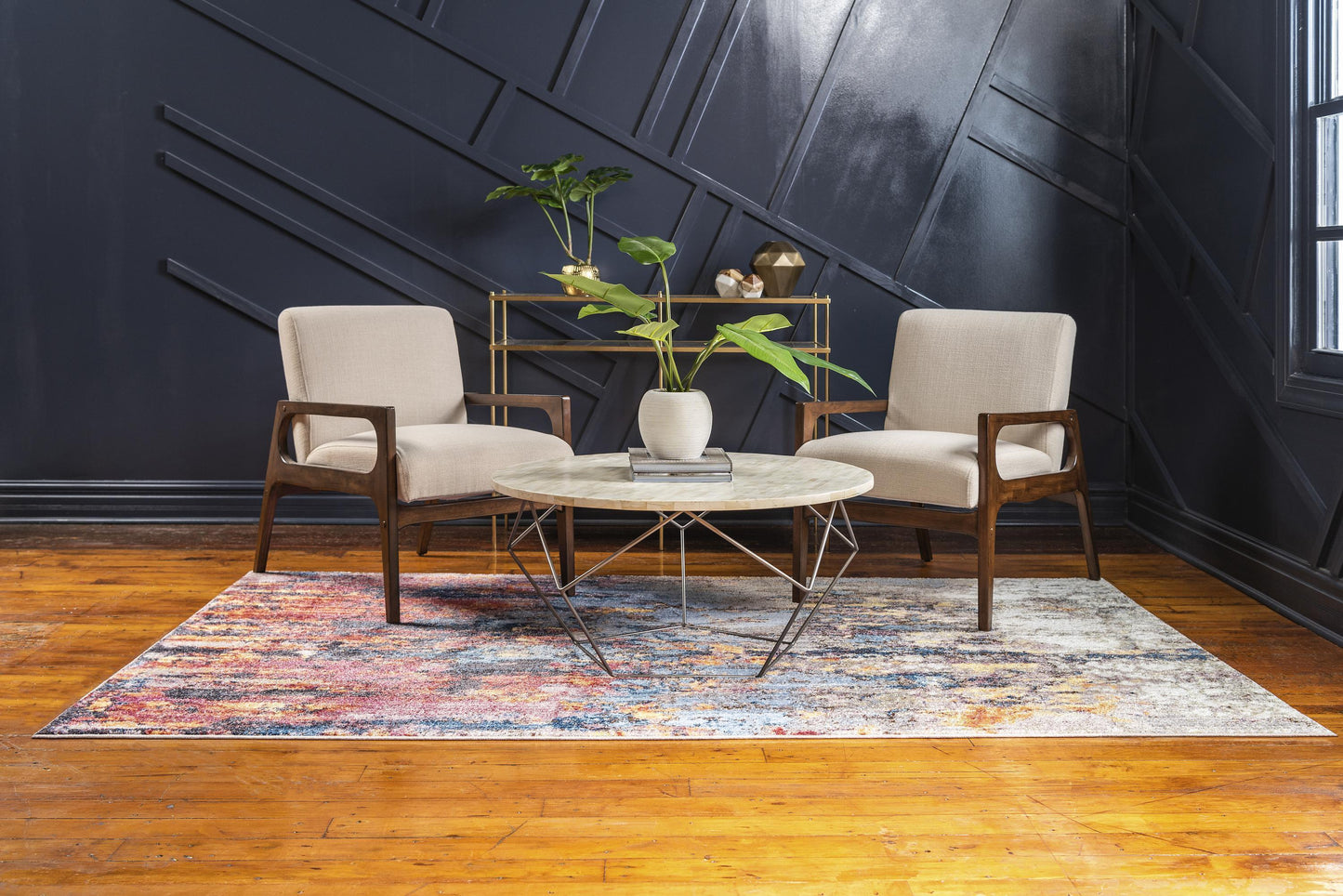 Brice - Modern Color Rug - Nordic Side - abstract-rug, area-rug, door-mat, feed-cl0-over-80-dollars, geometric-rug, hallway-runner, large-rug, modern, modern-rug, round-rug, unique-loom, us-o