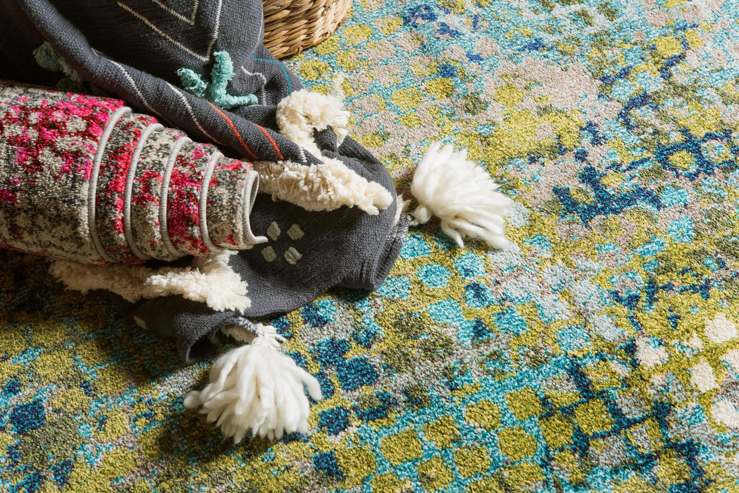 Franco - Modern Circle Pattern Rug - Nordic Side - abstract-rug, area-rug, feed-cl0-over-80-dollars, modern, modern-rug, round-rug, unique-loom, us-only, us-ship