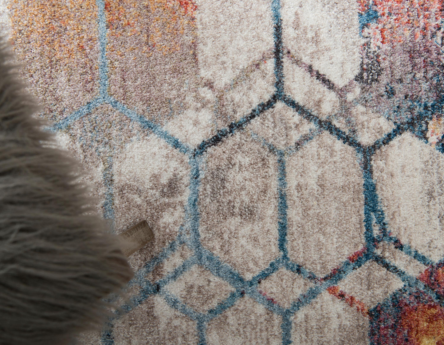 Reuben - Hexagon Pattern Color Blend Rug - Nordic Side - feed-cl0-over-80-dollars, unique-loom, us-only, us-ship