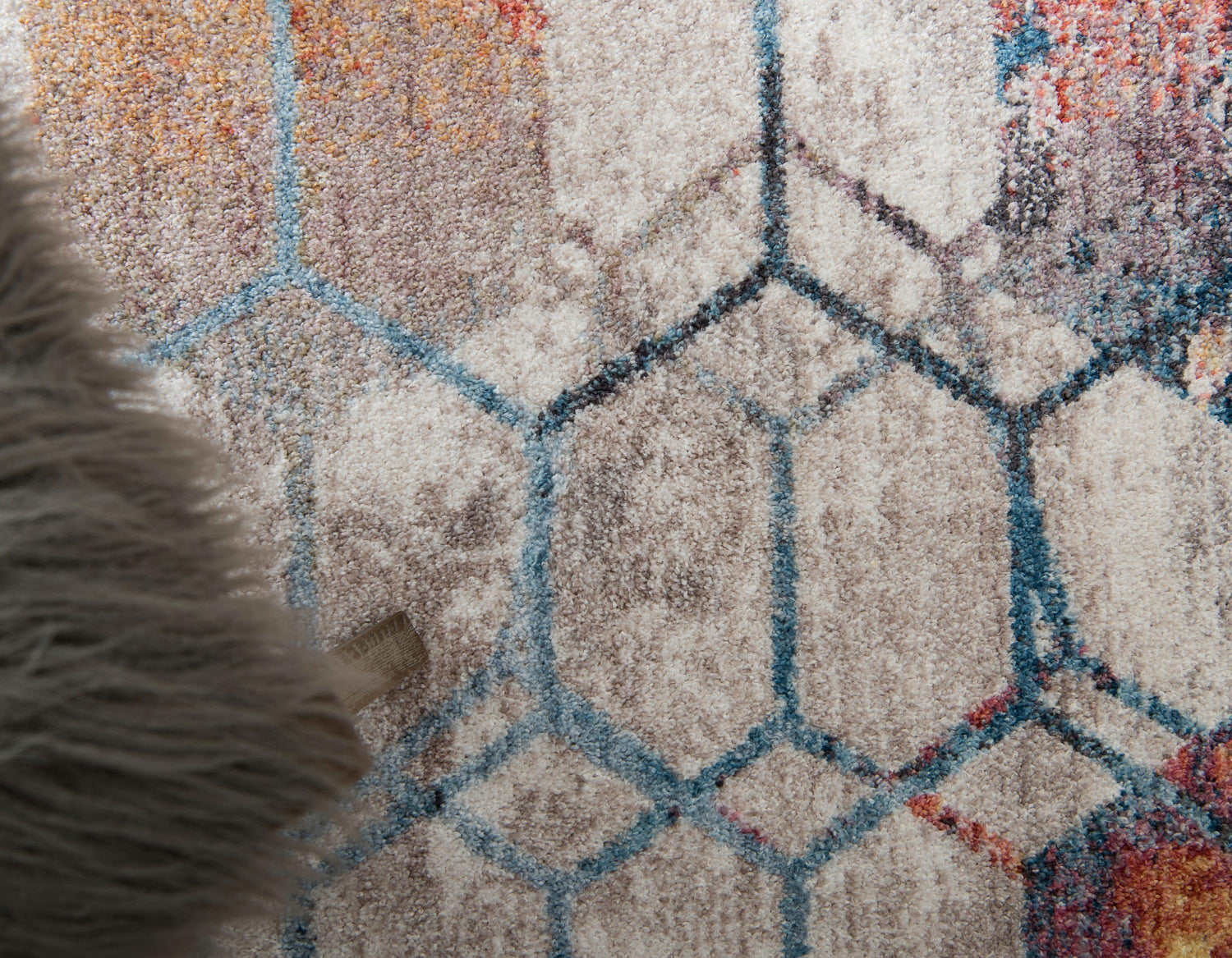 Reuben - Hexagon Pattern Color Blend Rug - Nordic Side - feed-cl0-over-80-dollars, unique-loom, us-only, us-ship